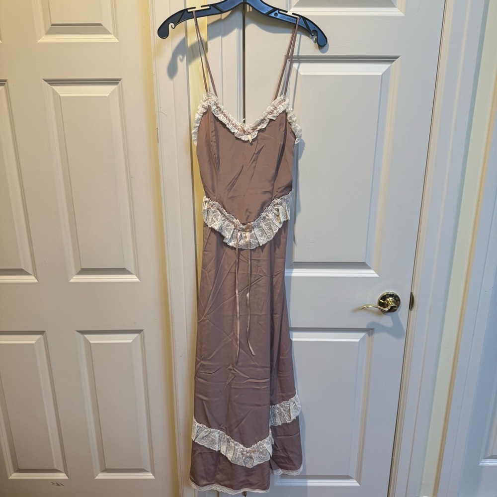 Saxon Vintage 60s Brown Nightgown